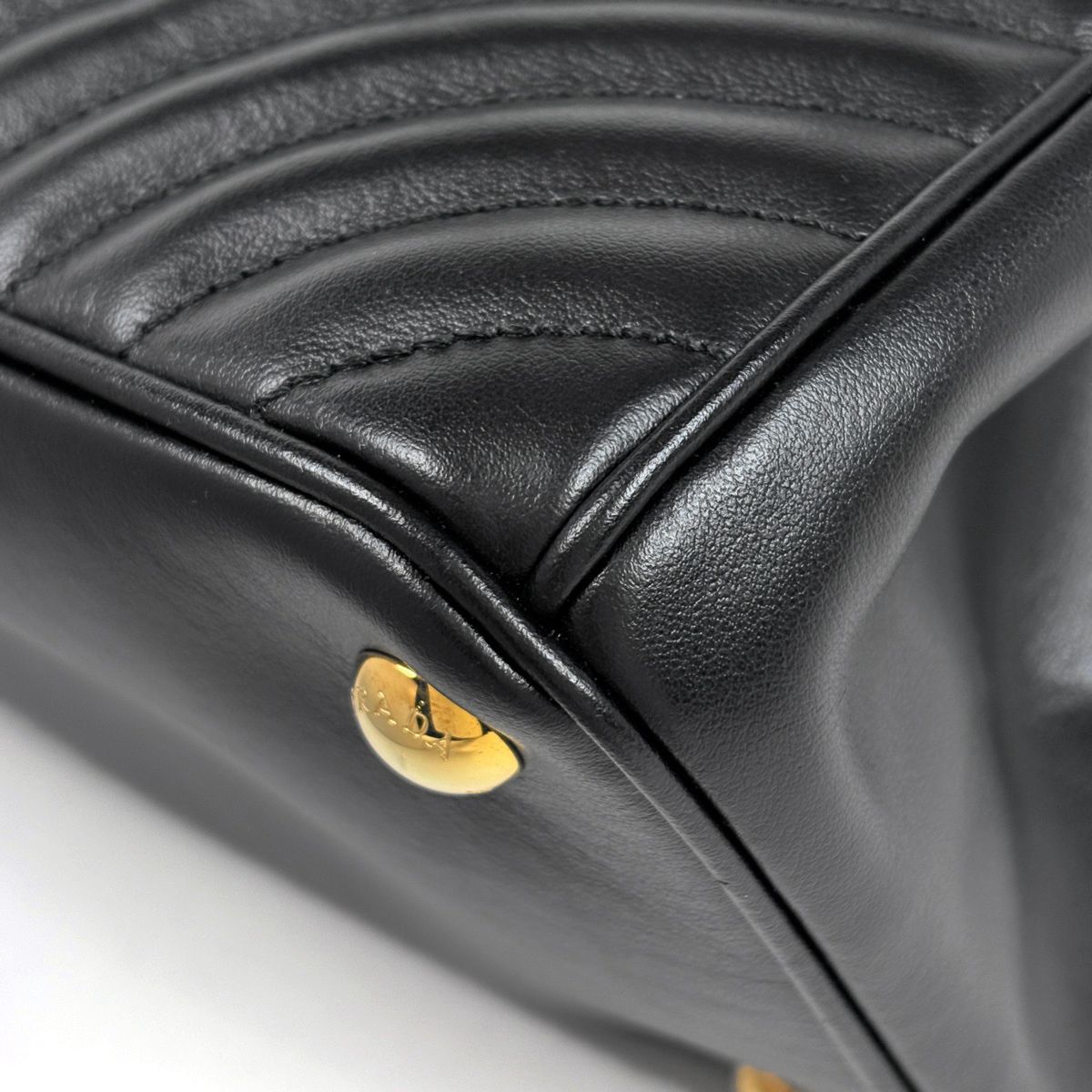 Prada Handbag 2-Way Leather Nero — view 3