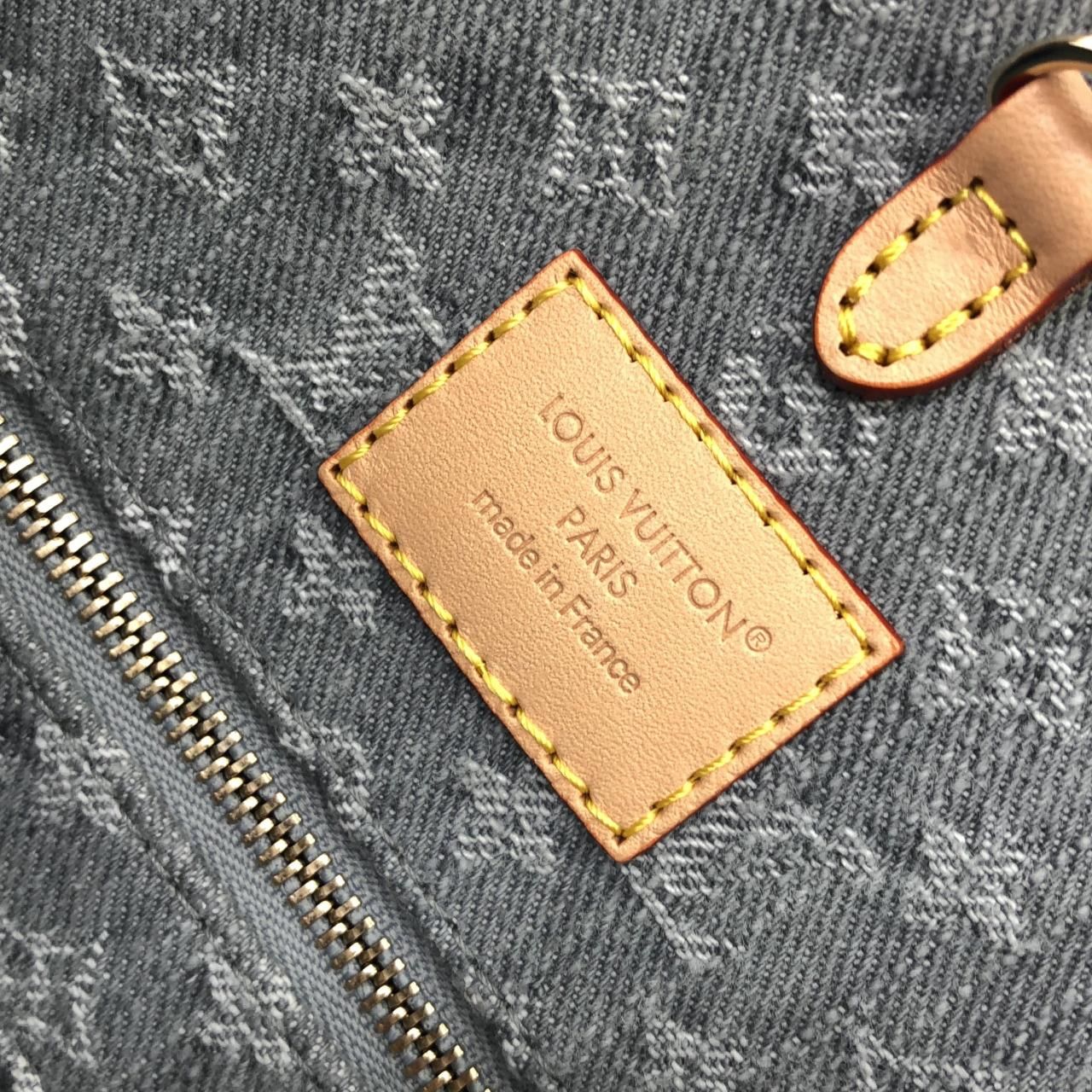 Louis Vuitton Monogram Denim On The Go MM Bag — view 8