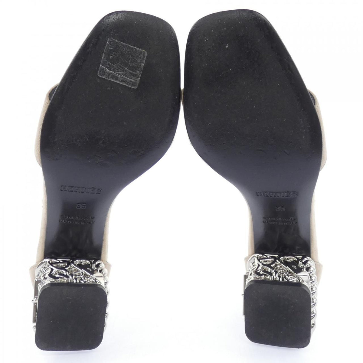 Hermes Glam Chaine D'ancre Gourmette Sandals — view 4