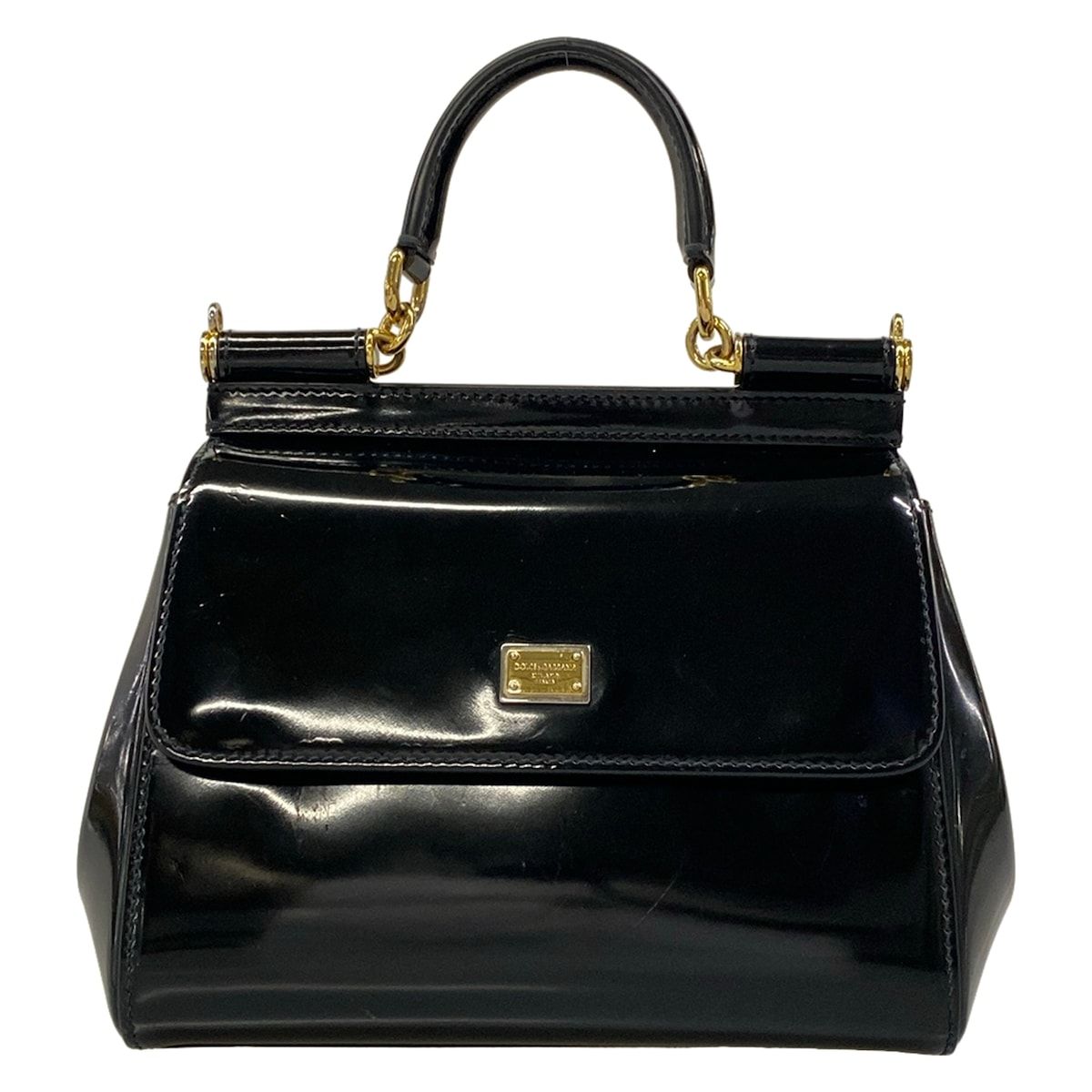Dolce & Gabbana Handbag Sicily Black Leather