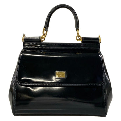 Dolce & Gabbana Handbag Sicily Black Leather