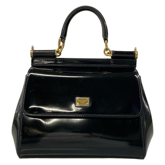 Dolce & Gabbana Handbag Sicily Black Leather