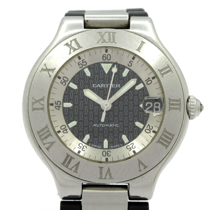 Cartier Watch Must 21 Vingt-et-un Autoscaph Black