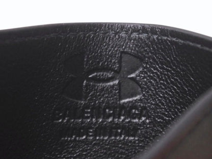 Balenciaga Under Armor 25 Spring Collection Logo Card Case Black Calfskin — view 6
