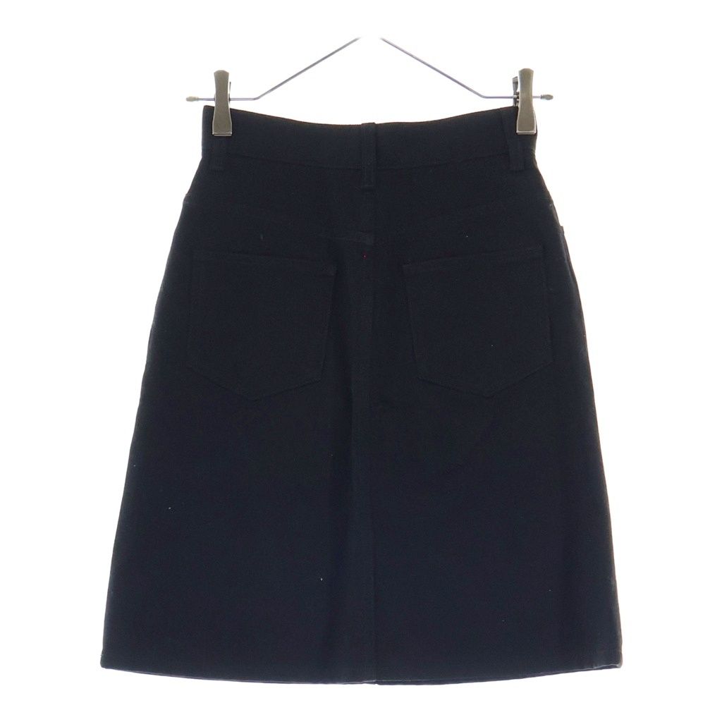 Gucci Sequins Embroidery Denim Skirt Black XR — view 2
