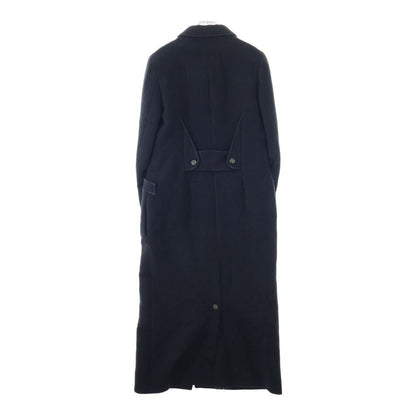 Chanel Wool&cashmere Long Coat CC Logo Button Wool Cashmere Black — view 2