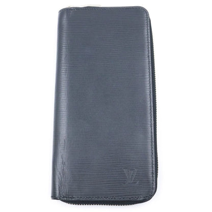 Louis Vuitton Epi Zippy Wallet Vertical Round Zip Leather Black