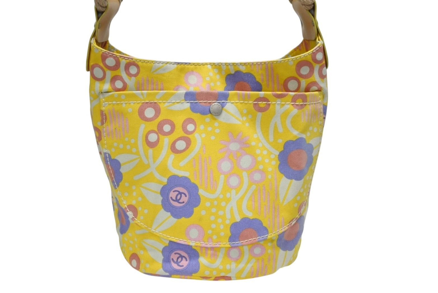 Chanel Flower Rope CC Logo Tote Bag Canvas Multicolor — view 2