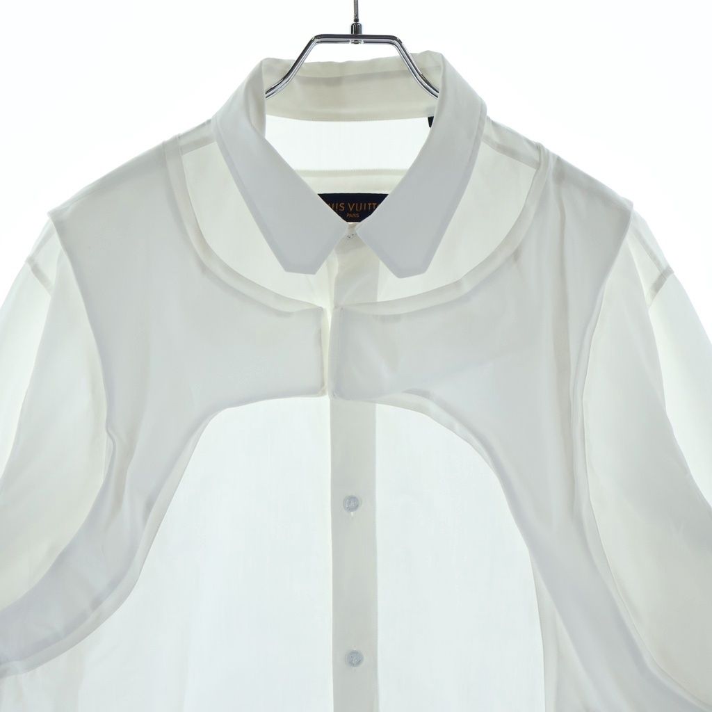 Louis Vuitton Vest Docking Design Long Sleeve Shirt Blouse White — view 3