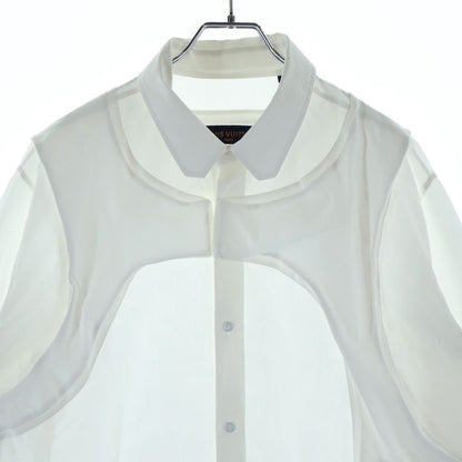 Louis Vuitton Vest Docking Design Long Sleeve Shirt Blouse White — view 3
