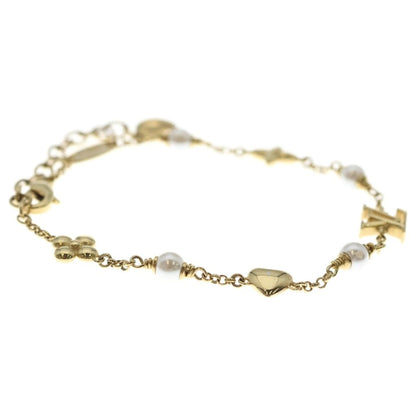 Louis Vuitton LV Heart Motif Pearl Bracelet Gold — view 3