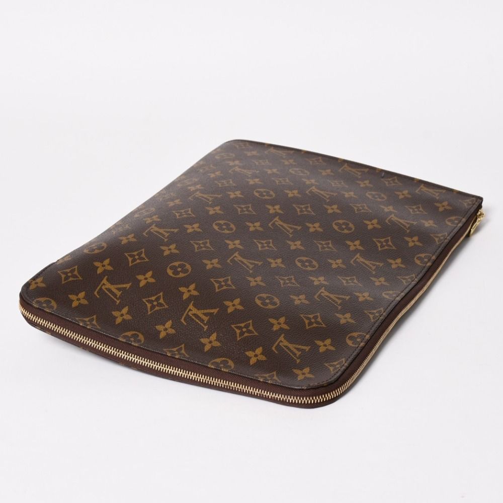Louis Vuitton Clutch Poche Document Monogram Gold — view 4