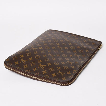 Louis Vuitton Clutch Poche Document Monogram Gold — view 4