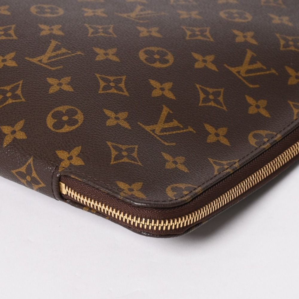 Louis Vuitton Clutch Poche Document Monogram Gold — view 6