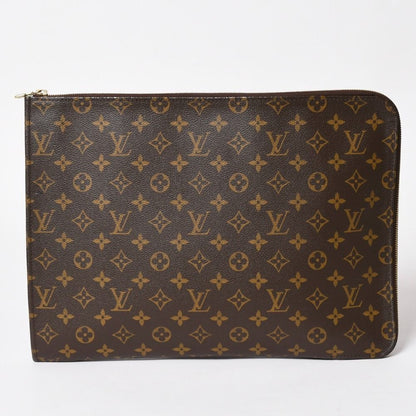 Louis Vuitton Clutch Poche Document Monogram Gold