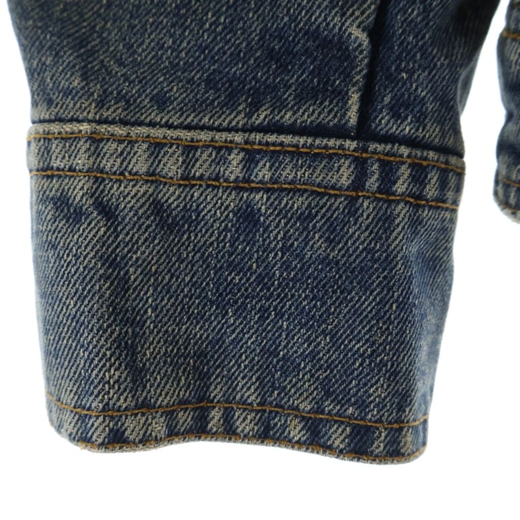 Dolce & Gabbana Collarless Lined Leopard Denim Jacket Indigo — view 6