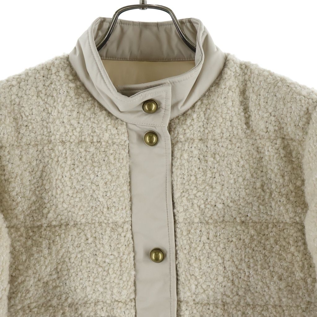 Moncler Brandy Wool Down Jacket Beige — view 3