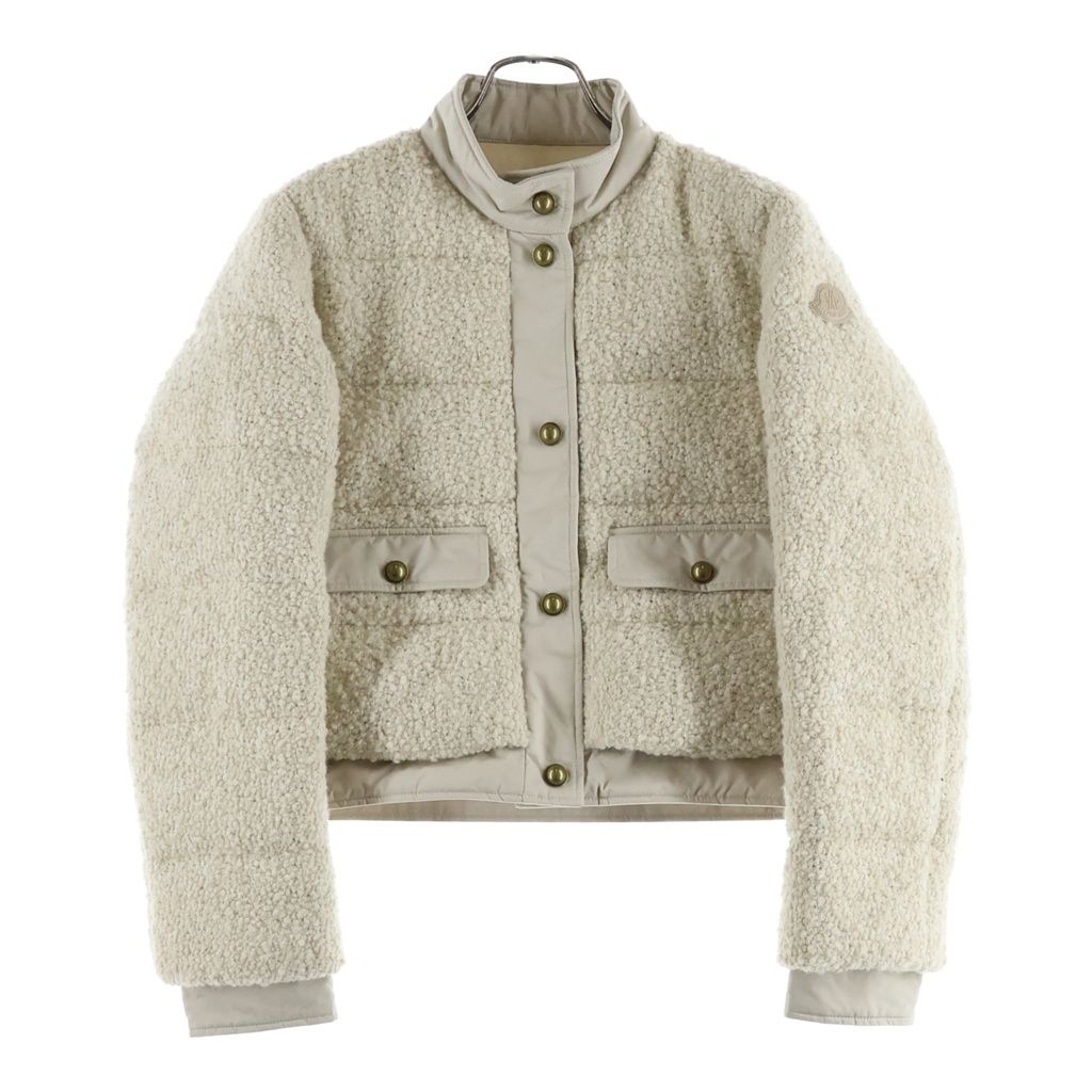 Moncler Brandy Wool Down Jacket Beige