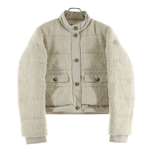 Moncler Brandy Wool Down Jacket Beige