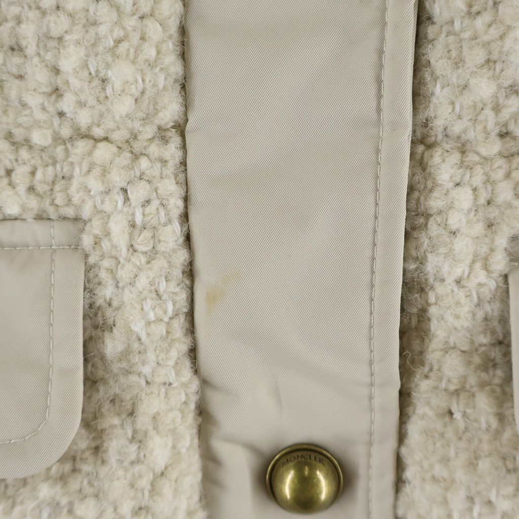 Moncler Brandy Wool Down Jacket Beige — view 6