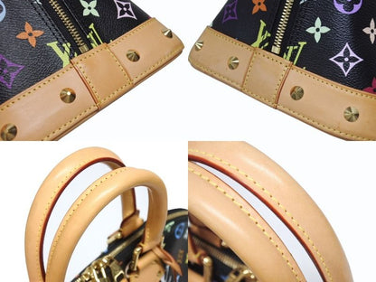 Louis Vuitton Takashi Murakami Alma GM Handbag Monogram Multicolor Black — view 3