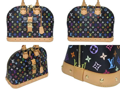 Louis Vuitton Takashi Murakami Alma GM Handbag Monogram Multicolor Black — view 2