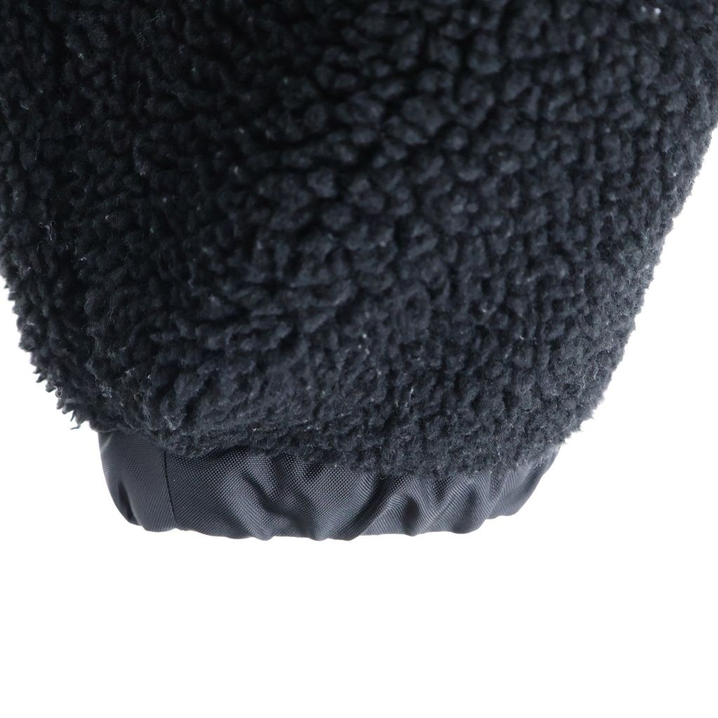 Celine Hooded Fleece Zip Up Jacket Black — view 6