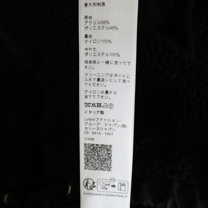 Celine Hooded Fleece Zip Up Jacket Black — view 8