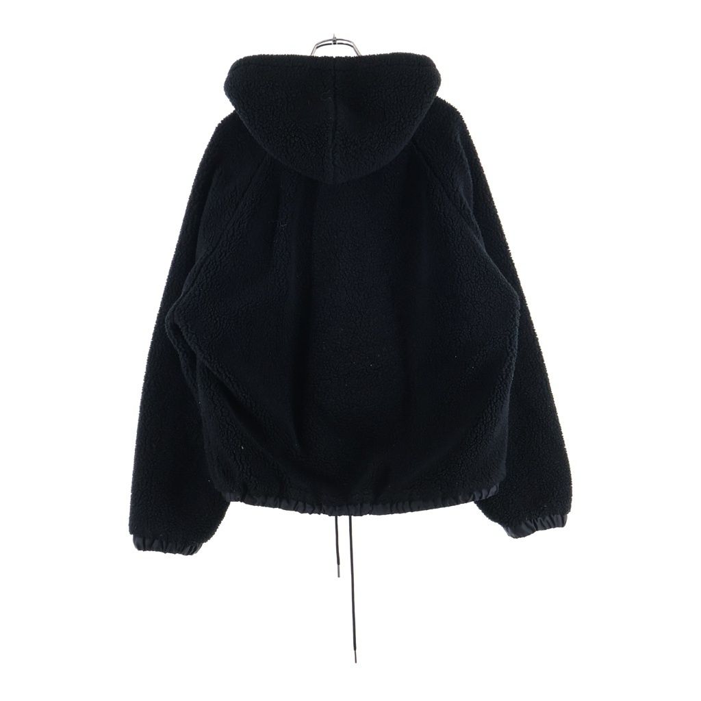 Celine Hooded Fleece Zip Up Jacket Black — view 2