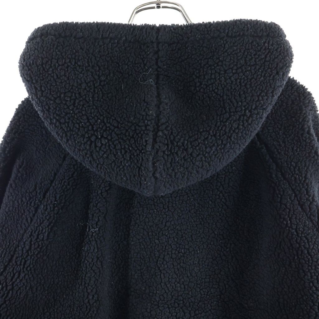 Celine Hooded Fleece Zip Up Jacket Black — view 4