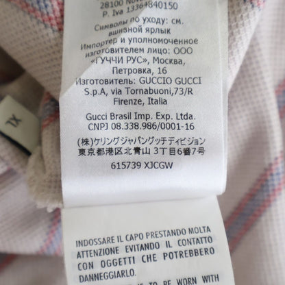 Gucci Polo Shirt Border Short Sleeve Beige — view 8
