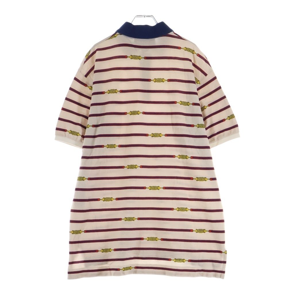 Gucci Polo Shirt Border Short Sleeve Beige — view 2