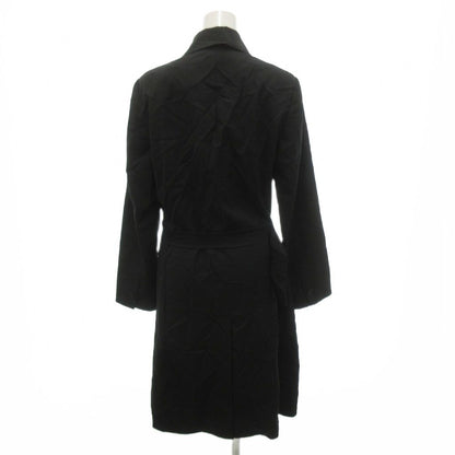 Max Mara White Tag Soutien Collar Coat with Long Belt Black 38 — view 2