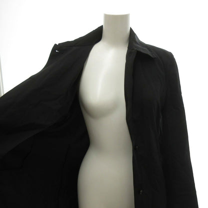 Max Mara White Tag Soutien Collar Coat with Long Belt Black 38 — view 4