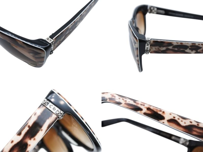 Chrome Hearts Lunchfax Sunglasses Eyewear 54 Leopard Print — view 5