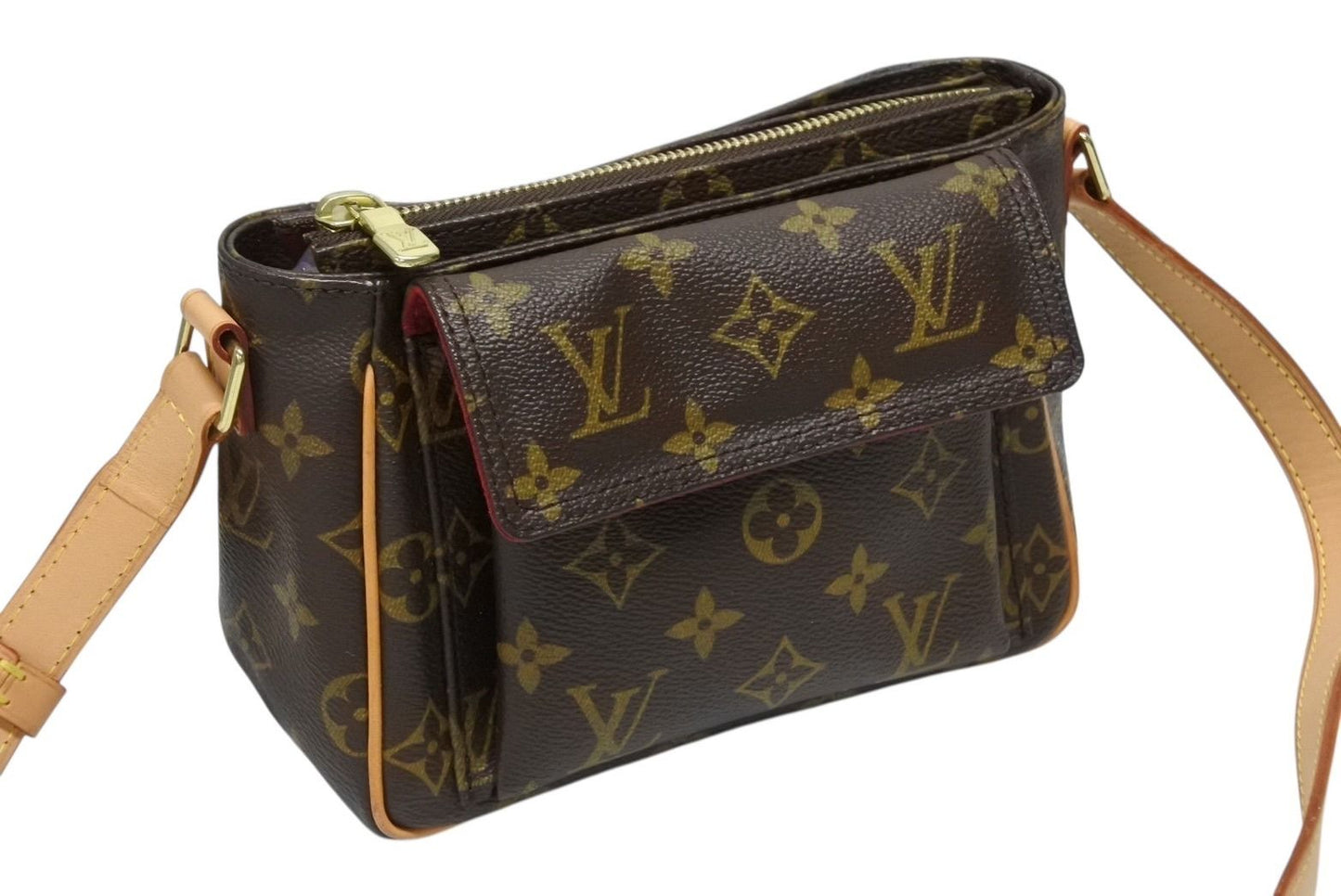 Louis Vuitton Shoulder Bag Viva-Cite PM Brown Monogram Gold — view 4