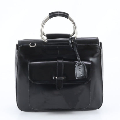 Gucci 5 Leather Handbag Tote Black