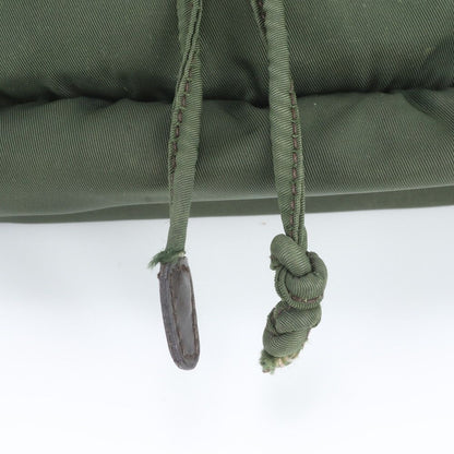 Prada Tessuto Nylon Triangle Logo Leather Backpack — view 8