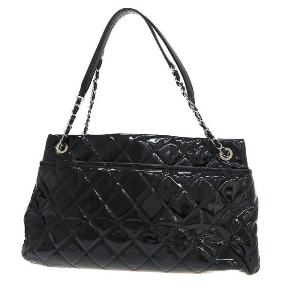 Chanel Patent Chain Shoulder Bag Black — view 2