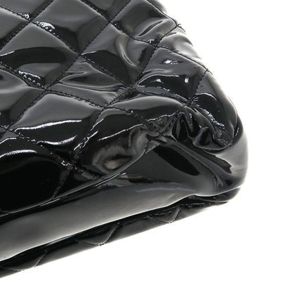 Chanel Patent Chain Shoulder Bag Black — view 6