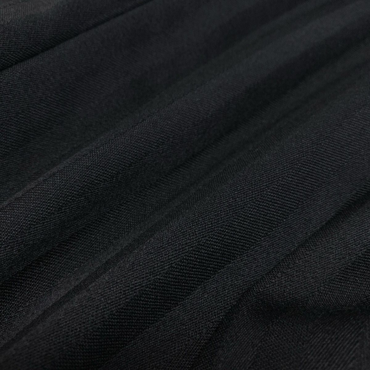 Dior Collarless Jacket Wool Striped Pattern 9 Black — view 7