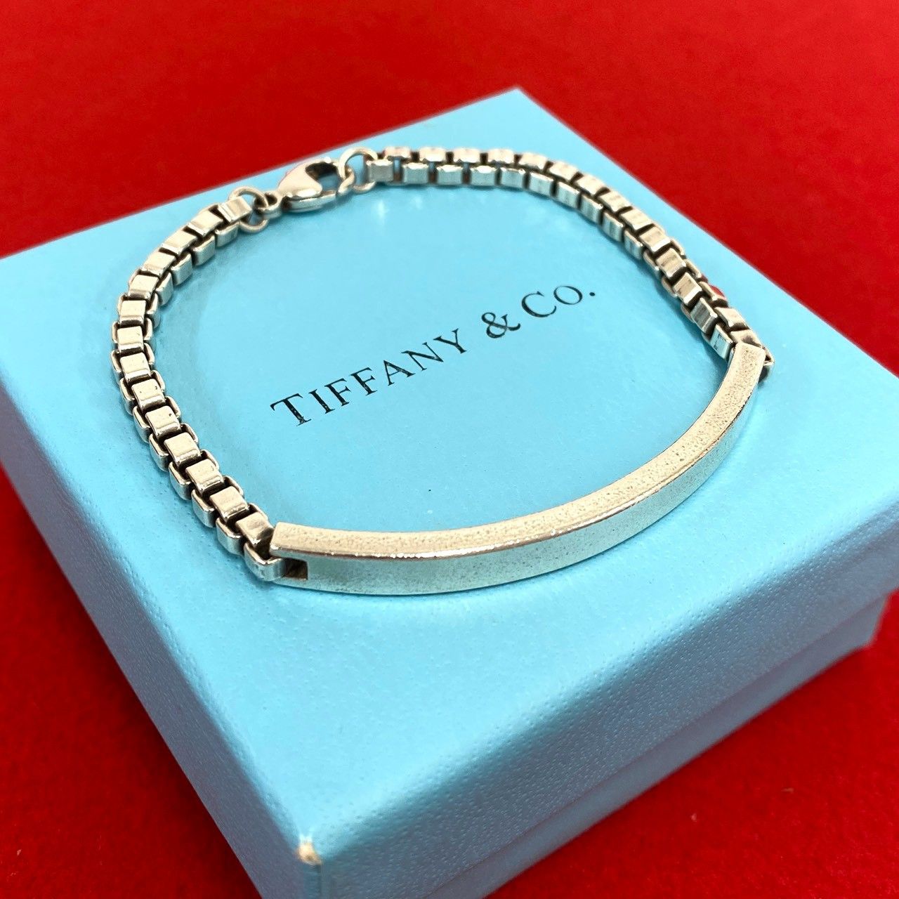 Tiffany & Co Vintage Venetian ID Bracelet 925 Sterling Silver