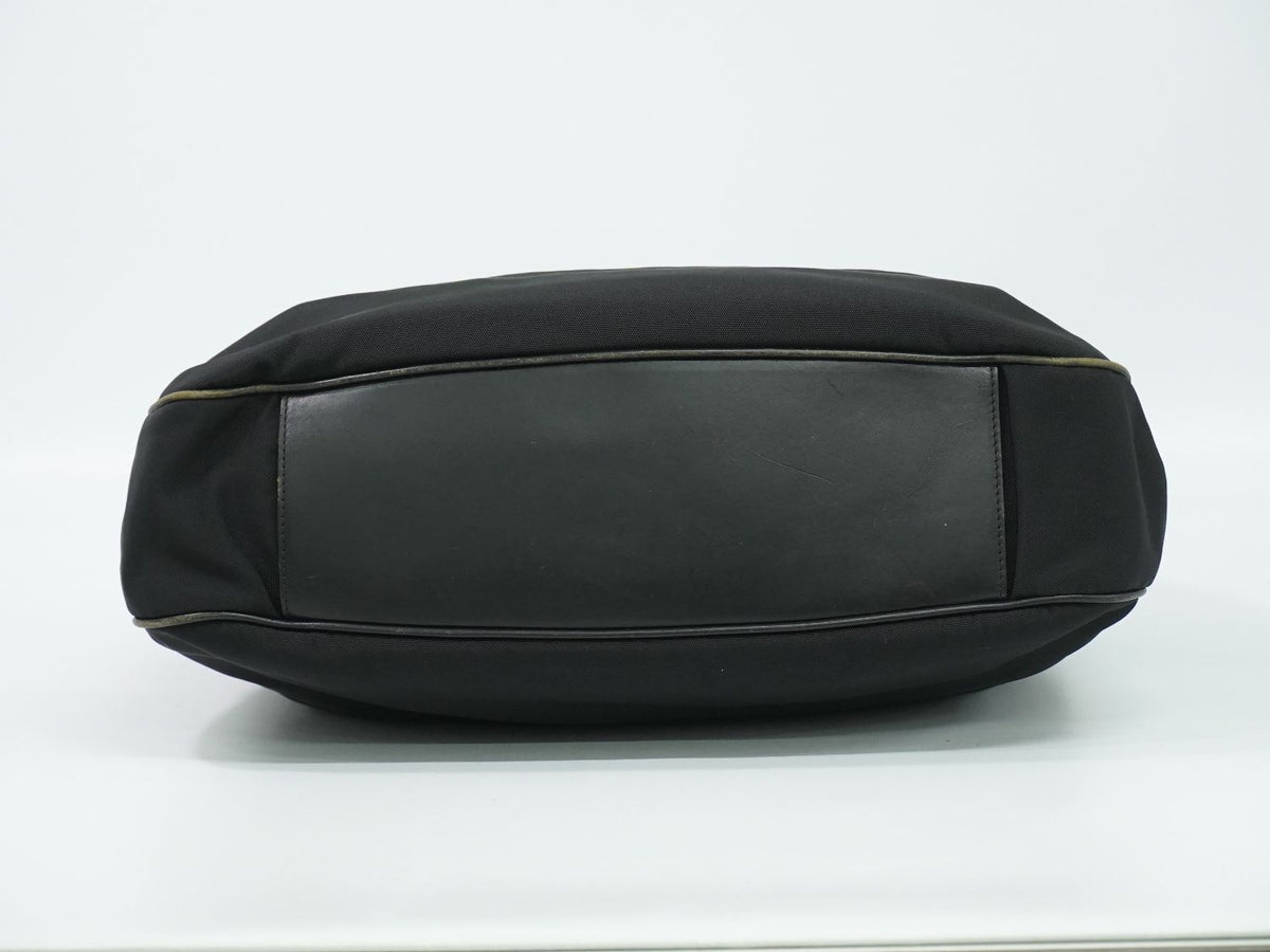 Gucci Bamboo 2-Way Shoulder Bag Canvas Black — view 3
