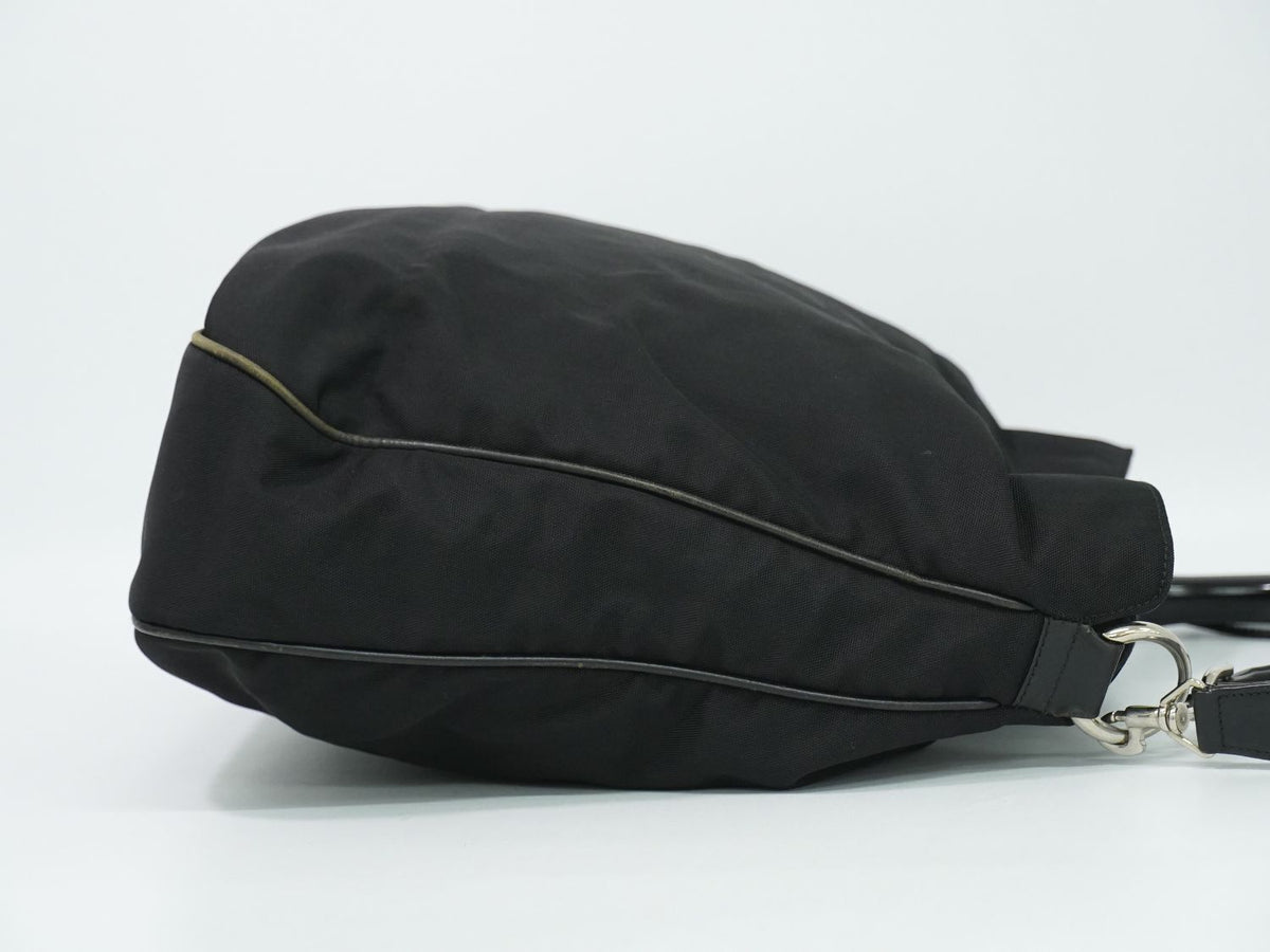 Gucci Bamboo 2-Way Shoulder Bag Canvas Black — view 4