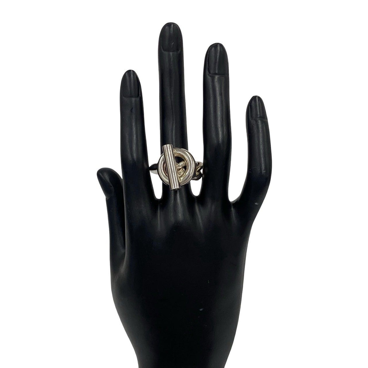 Hermes Croisette Ring 925 Sterling Silver — view 2