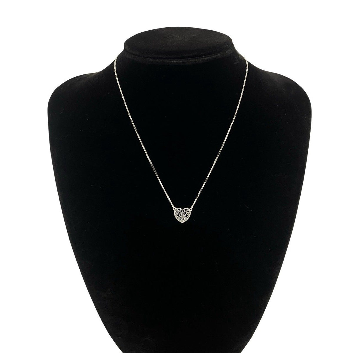 Tiffany & Co Vintage Enchant Heart Necklace 925 Sterling Silver — view 2
