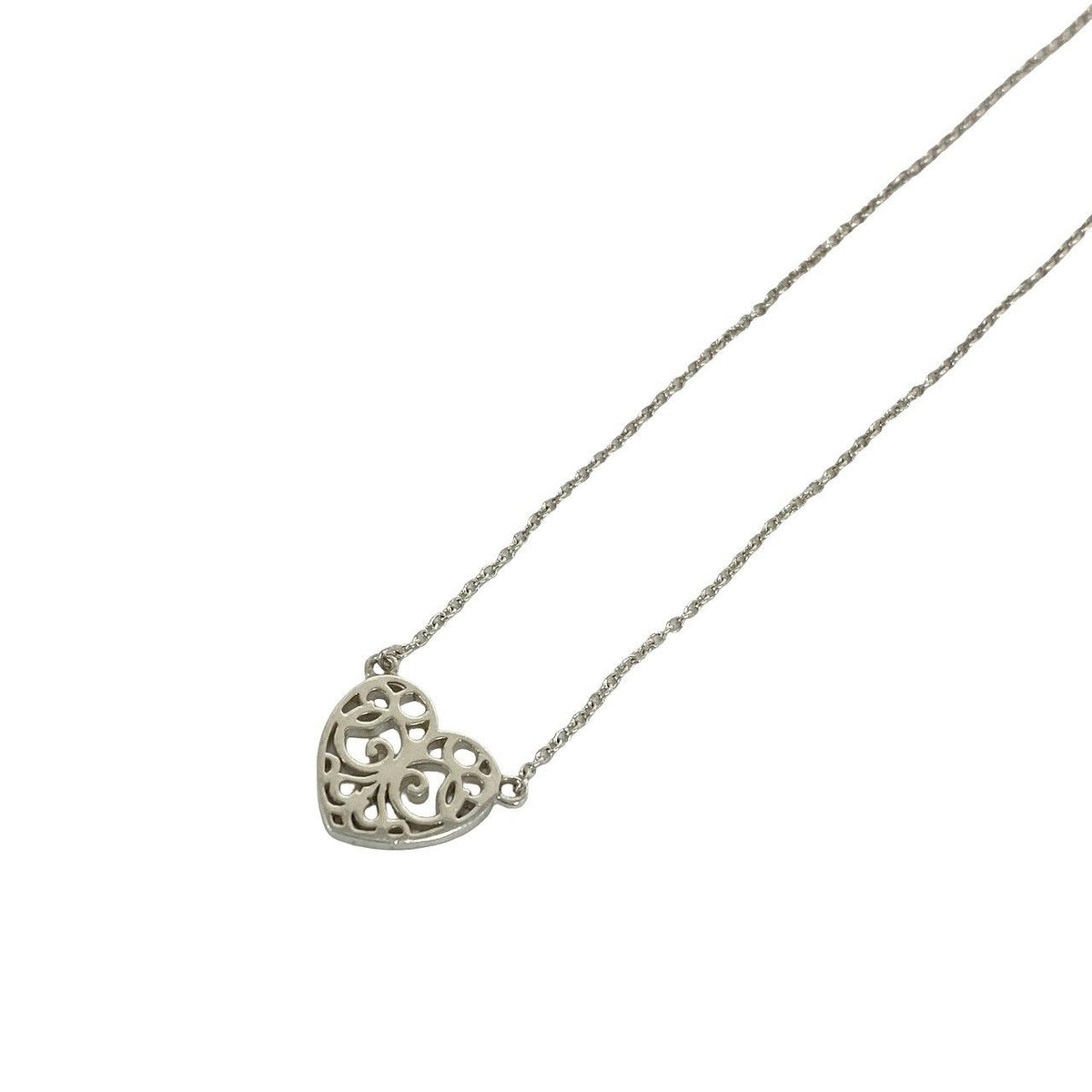 Tiffany & Co Vintage Enchant Heart Necklace 925 Sterling Silver — view 4
