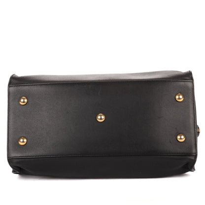 Saint Laurent Mini Cabas Chyc Black Calfskin Leather — view 6
