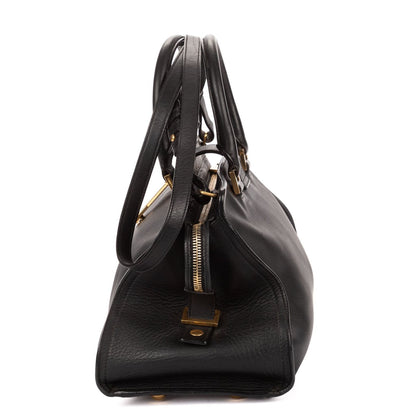 Saint Laurent Mini Cabas Chyc Black Calfskin Leather — view 3