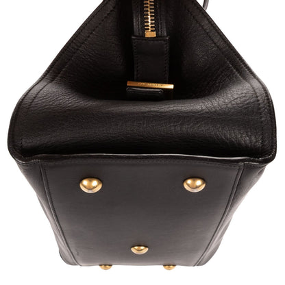 Saint Laurent Mini Cabas Chyc Black Calfskin Leather — view 7